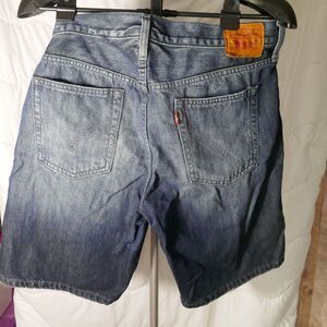 Levis 501 Shorts Mens 31 Blue Denim Loose Fit Jean Jorts Skater Short Button fly